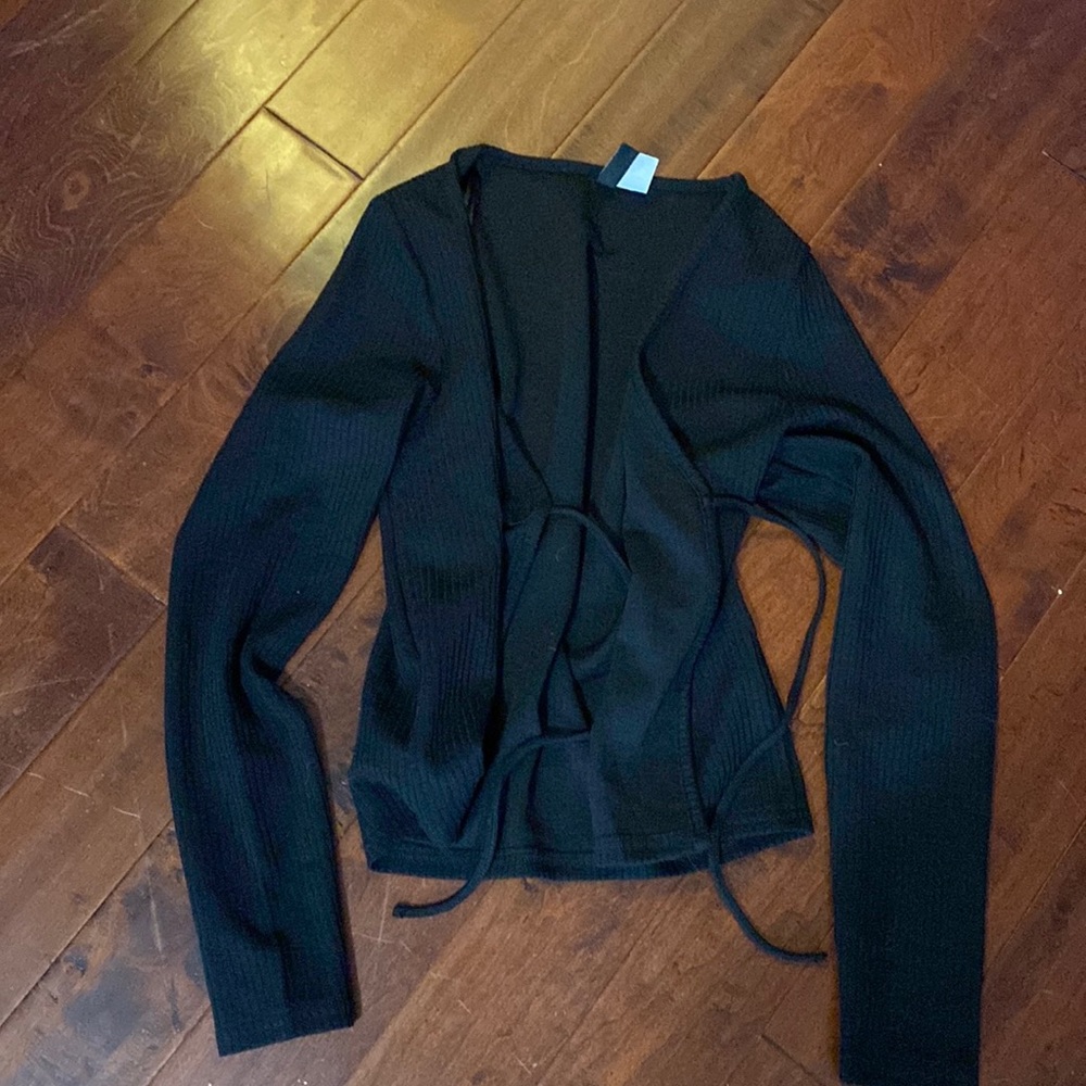 Black tie shirt
